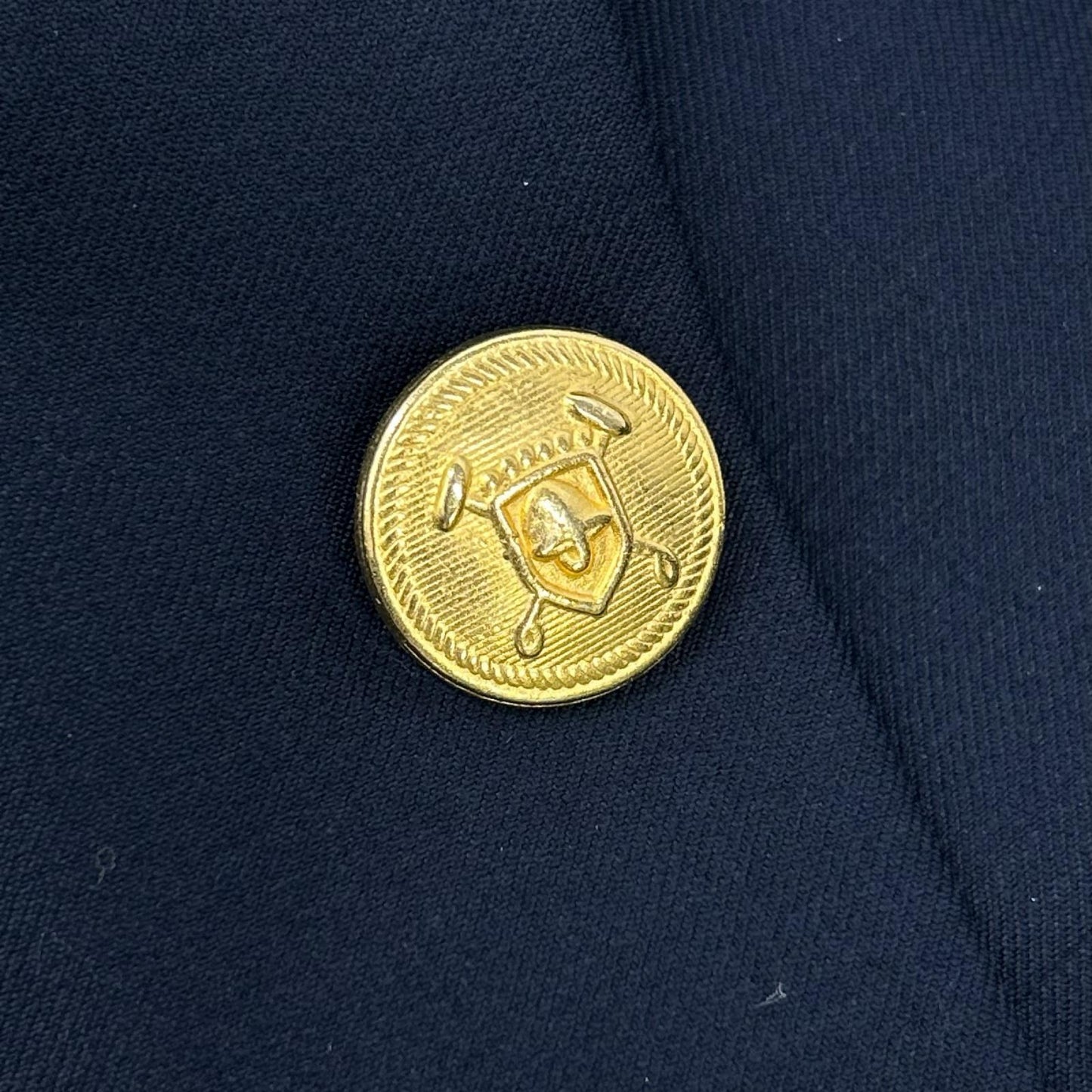 LAUREN RALPH LAUREN Navy Gold Button Blazer Jacket