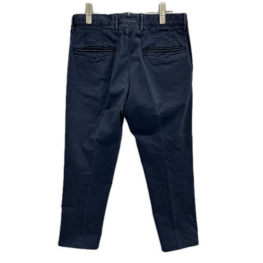 INCOTEX Navy Garment Dye Stretch Cotton Pants Size 30