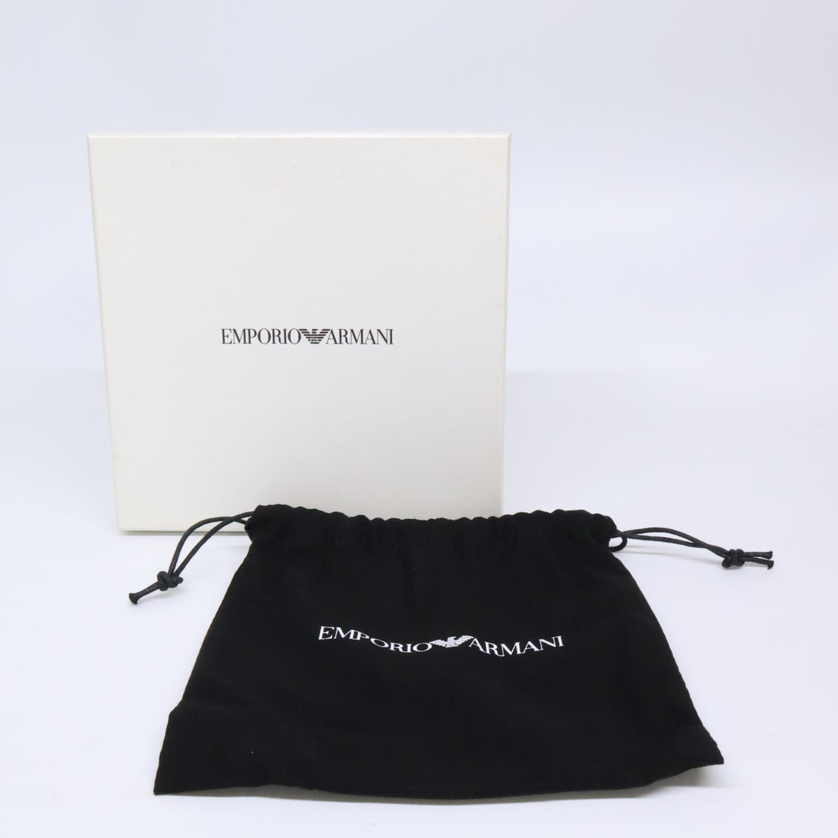 EMPORIOARMANI Reversible Leather Belt NERO/AFTER DARK