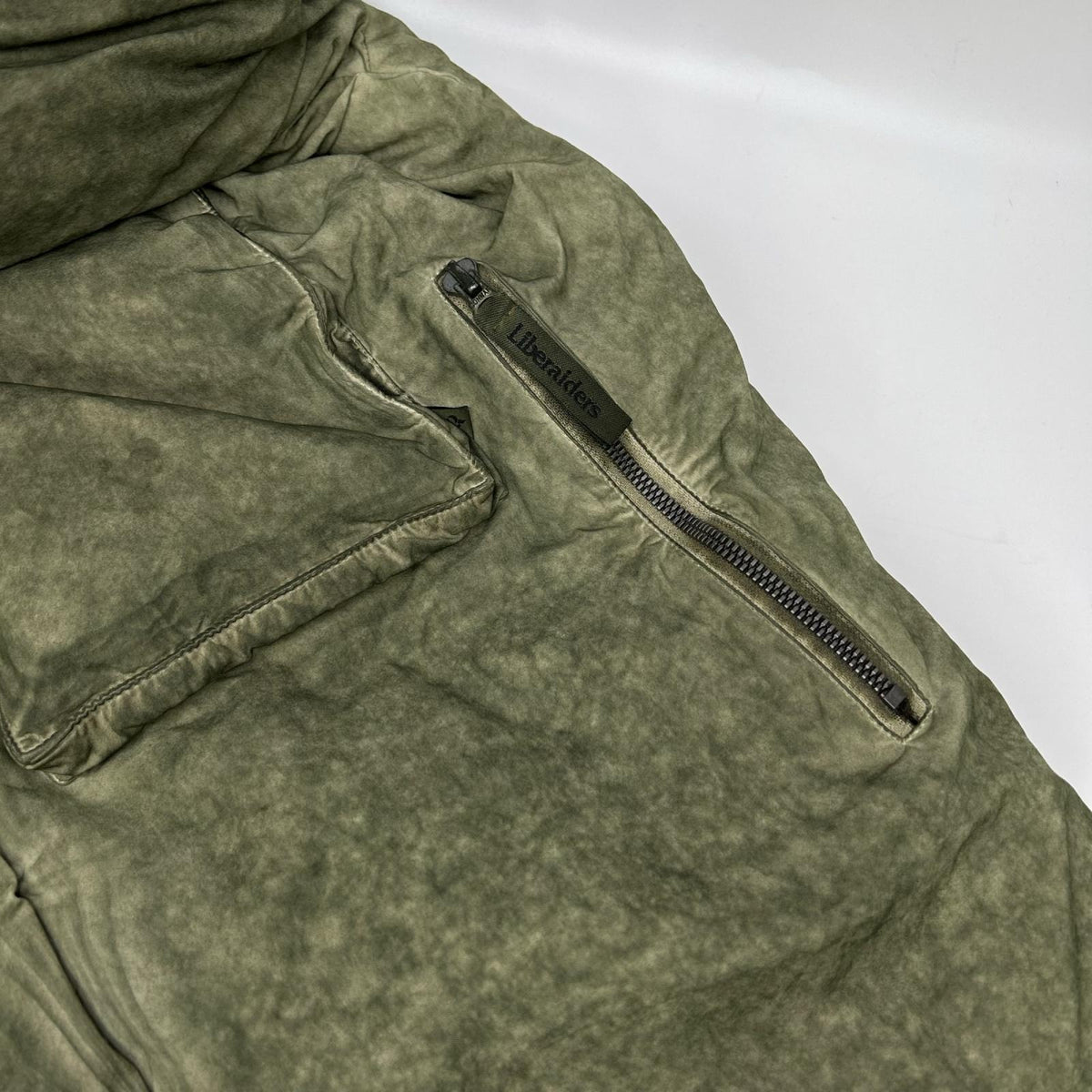 Liberaiders Overdyed Expedition Jacket Khaki Cotton Size L