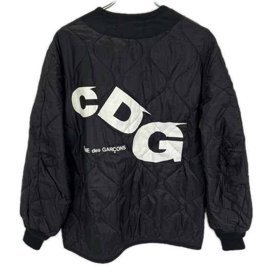 CDG x Alpha Industries Black Nylon Quilted Jacket Size S