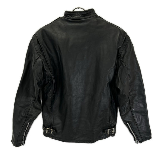 Schott 641 USA Made Cowhide Single Jacket Black Size 38