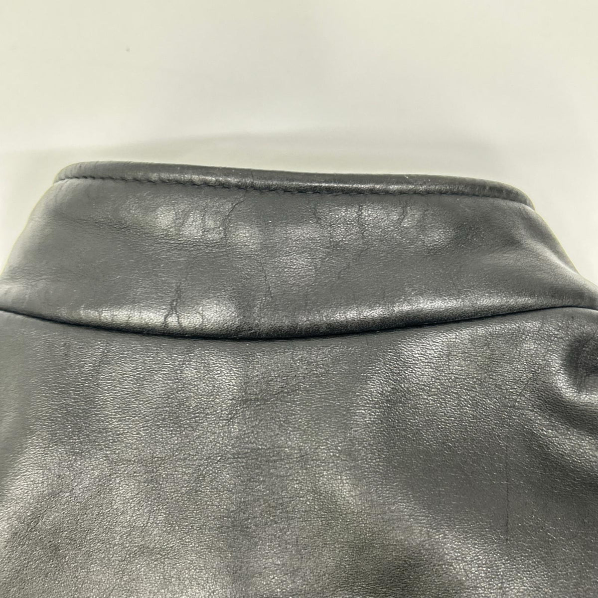 schott 641 Black Single Riders Leather Jacket Size 36