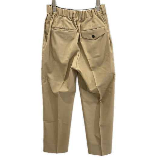 MARKAWARE Beige Flat-Front Trousers Wool Size 1