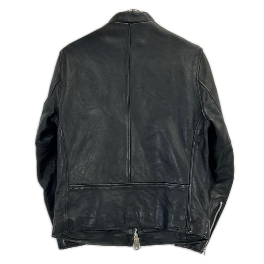 schott 3191055 Lamb Single Rider Leather Jacket Black Size S