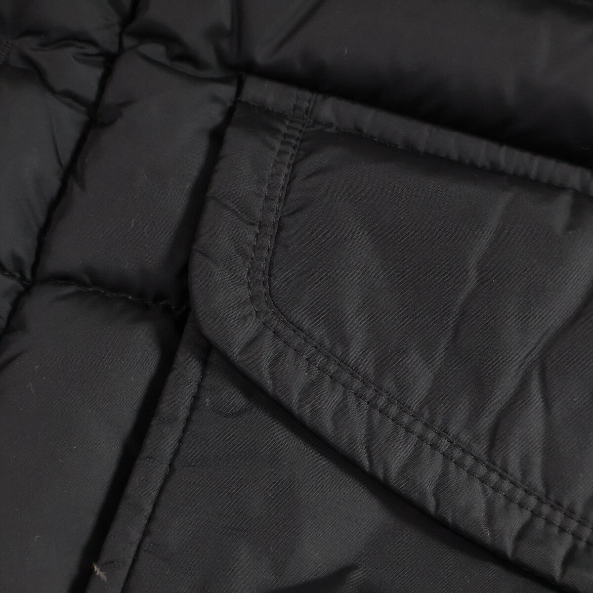 MONCLER CLUNY Fur Hooded Down Jacket Black Polyamide Size 2