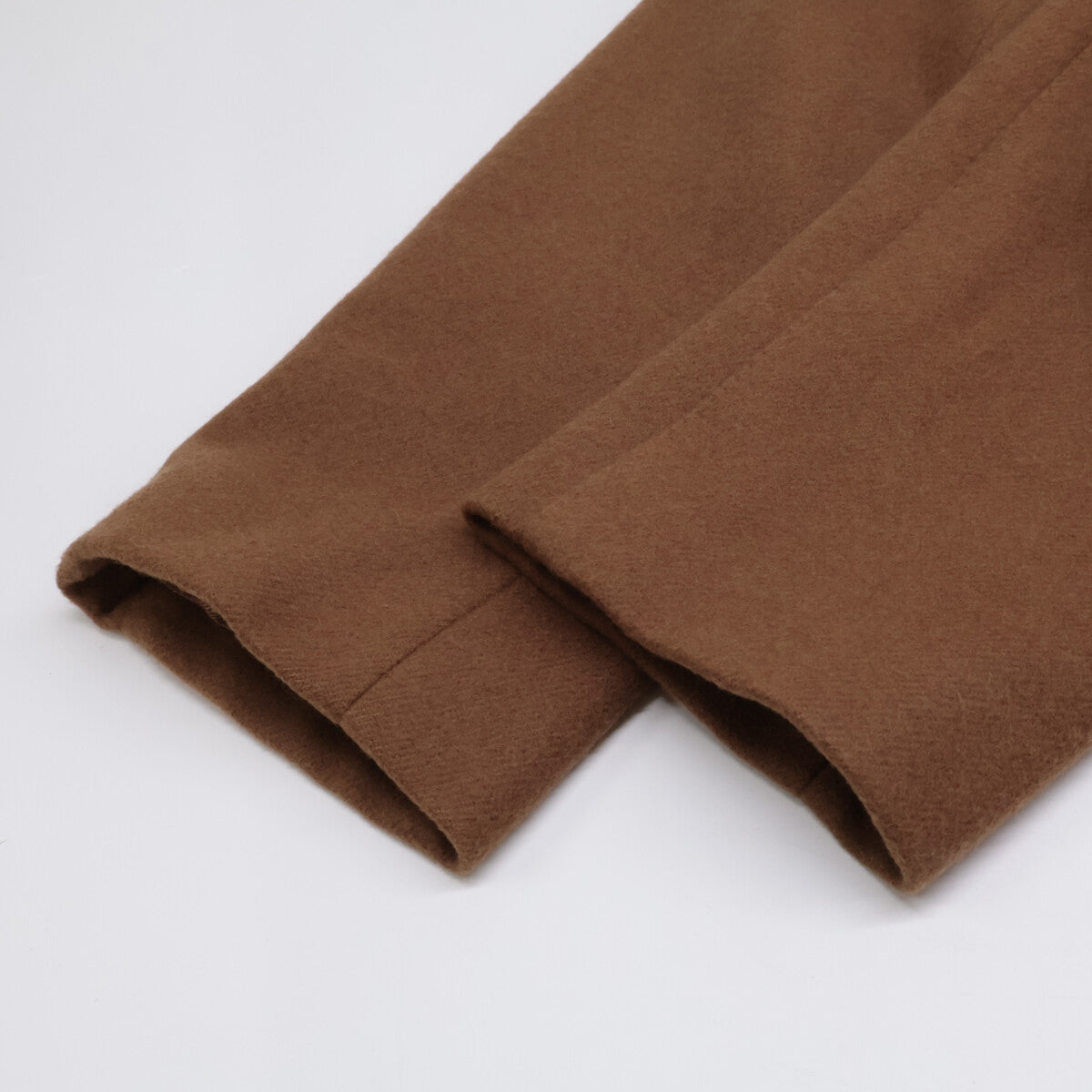 Luca Grassia Holms Vintage Wool Double Coat Brown Size 48