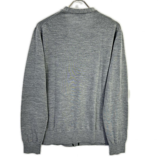 Lacoste Essential Merino Wool Cardigan Gray Size L