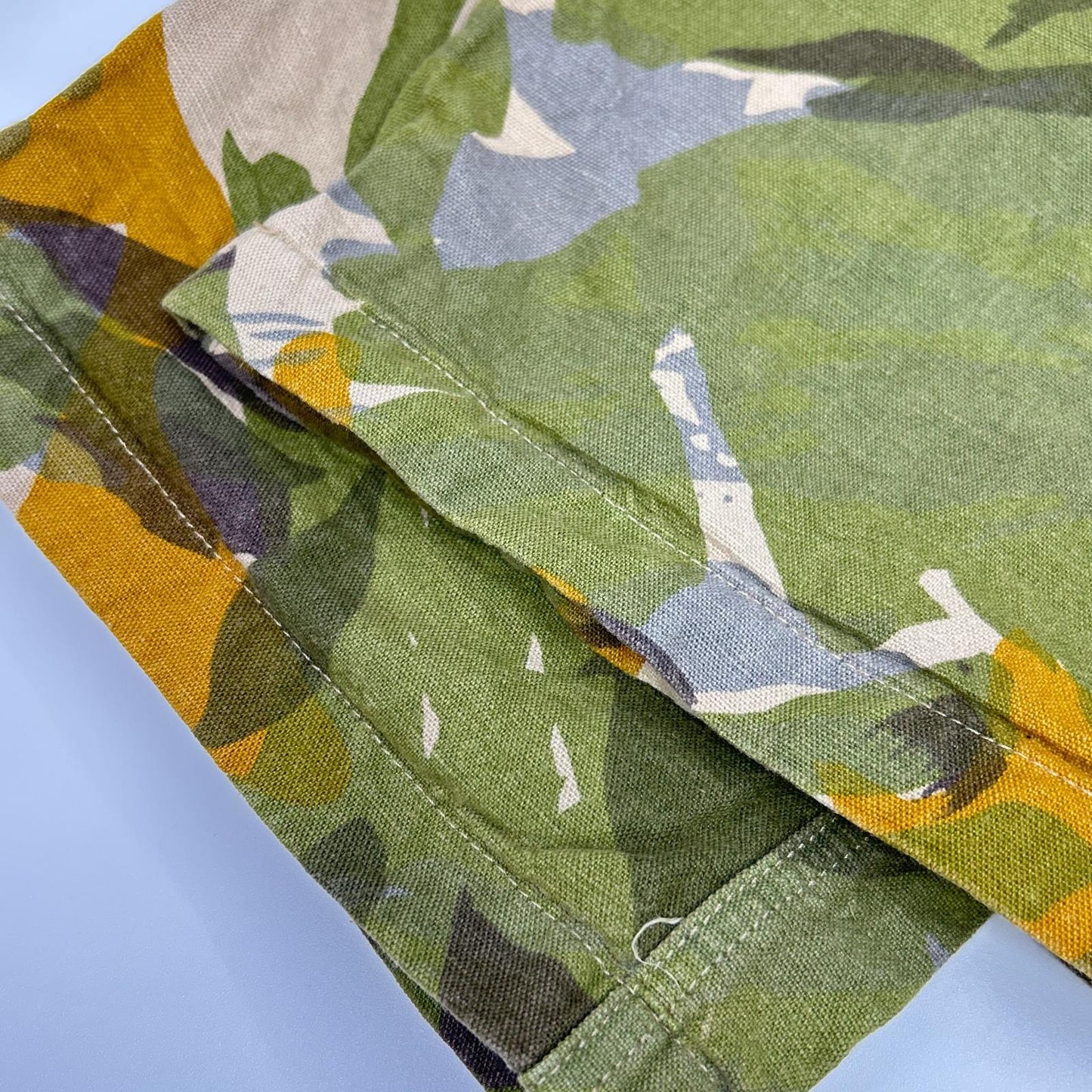 NIGEL CABOURN LYBRO Camo Linen Blend Cargo Pants Size 34