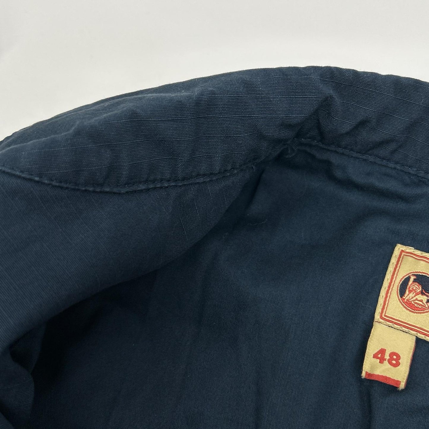 NIGEL CABOURN LYBRO Peak Blazer Cotton Jacket Navy Size 48