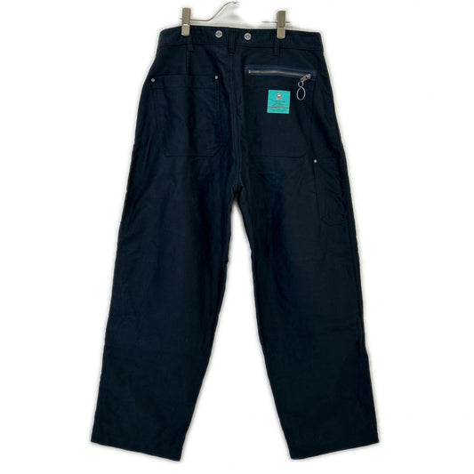 NIGEL CABOURN Lybro Welders Cotton Pants Navy Size 34