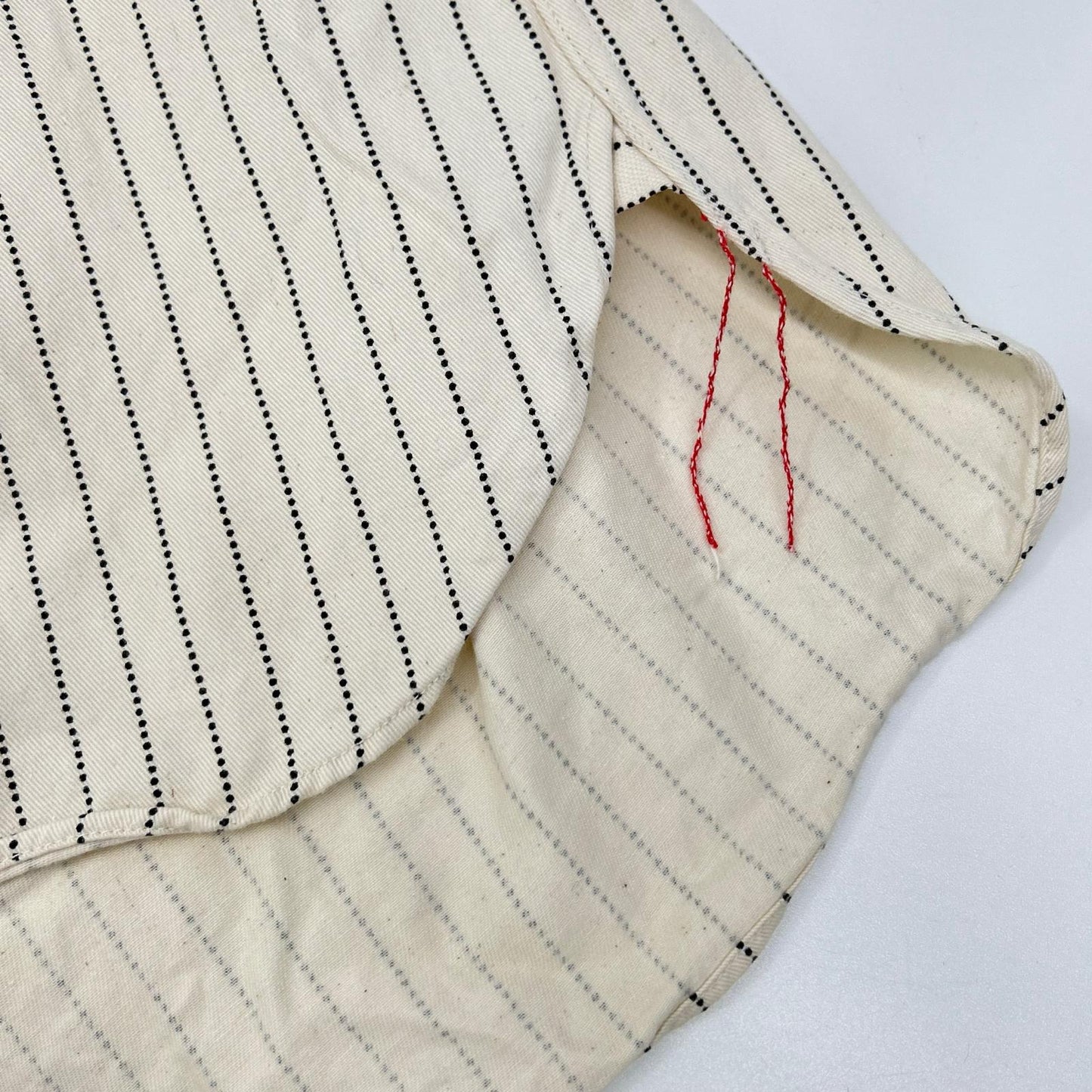 SUGAR CANE SC27076 Fiction Romance Stripe Shirt Ivory Size L