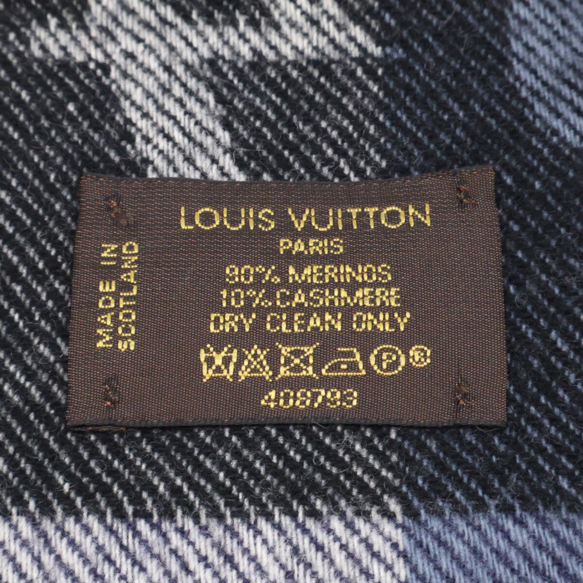 LOUIS VUITTON Logo Cashmere Blend ONE SIZE Muffler Size ONE SIZE