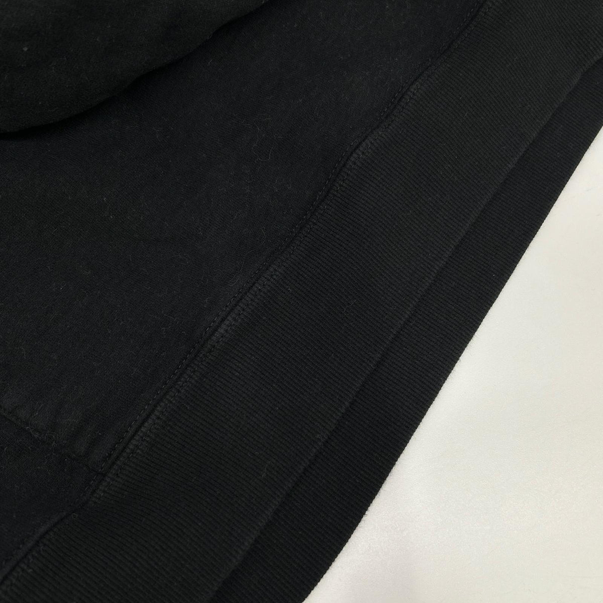 YvesSaintLaurent Black Cotton Signature Logo Hoodie Size XL