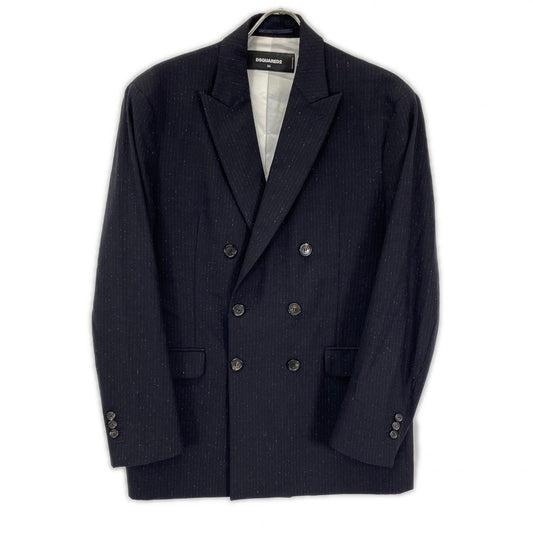 DSQUARED2 16' S71BN0641 Double-Breasted Suit Black Size 54