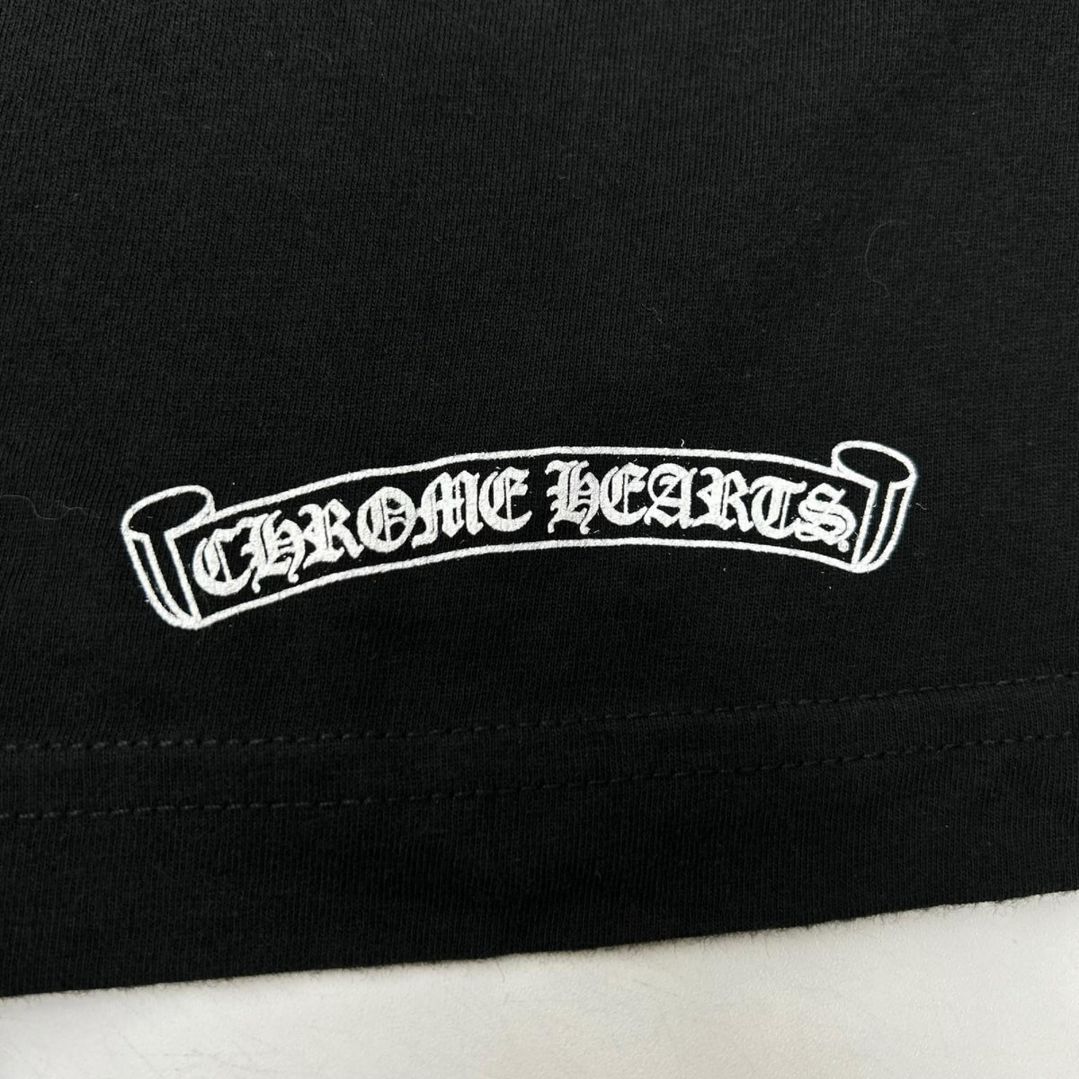 Chrome hearts Black Osaka Scroll Label Logo Tee Size S