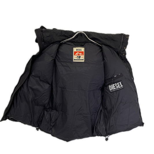 DIESEL A03739 Nylon Down Vest Black Size S