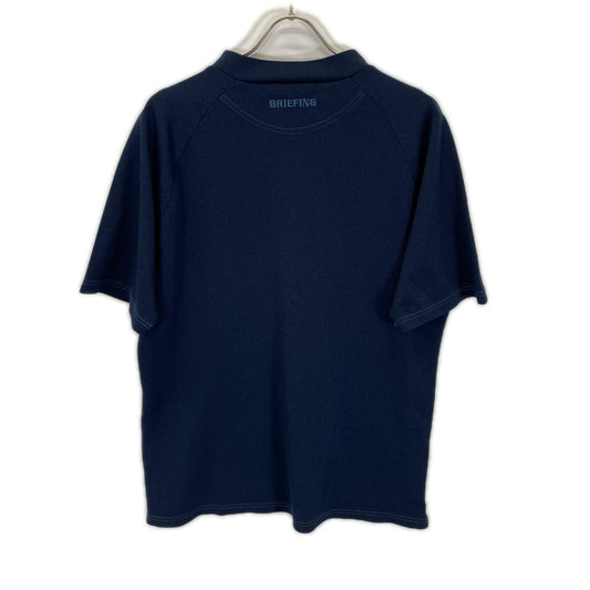 BRIEFING BRG251MD9 Garment-Dyed High Neck Fit Blue Size M