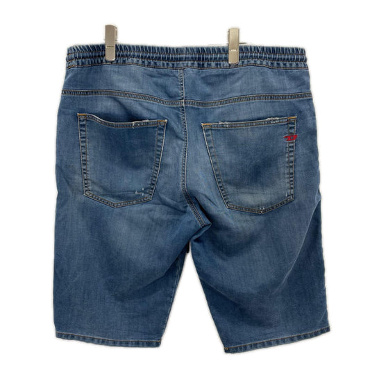 DIESEL D-KROOLEY-SHORT JOGG Washed Blue Shorts Size 36