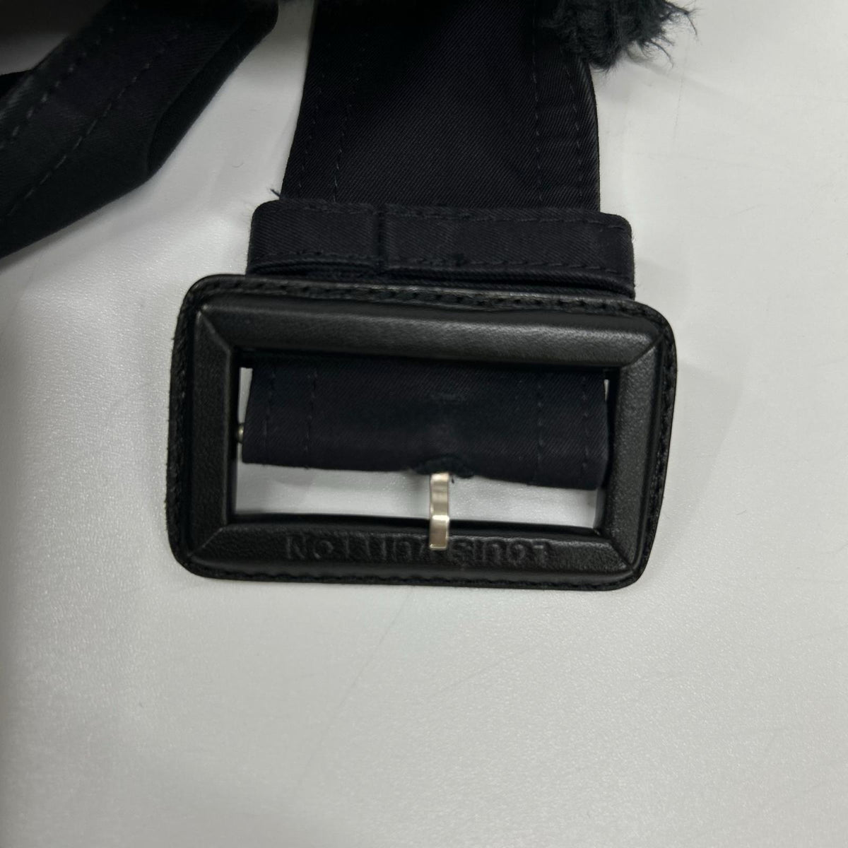 LOUIS VUITTON Navy Cotton Mac Coat