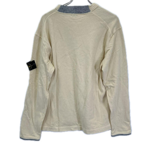 STONE ISLAND Off-White Long Sleeve Top Size M