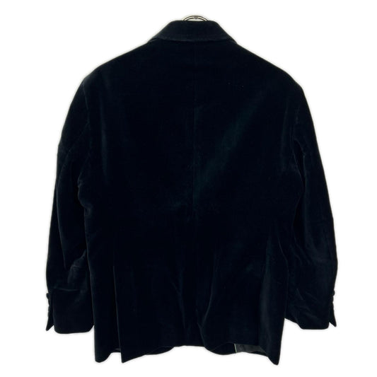 GBF Black Velour Tailored Blazer Size 50