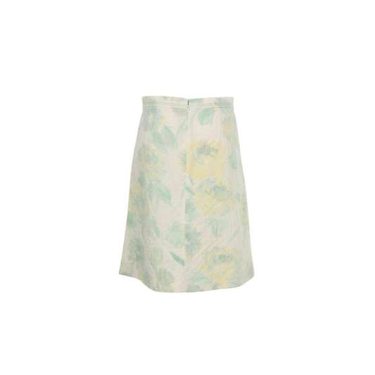 Celine LINE by Phoebe Philo White Green Blend Skirt Size 38