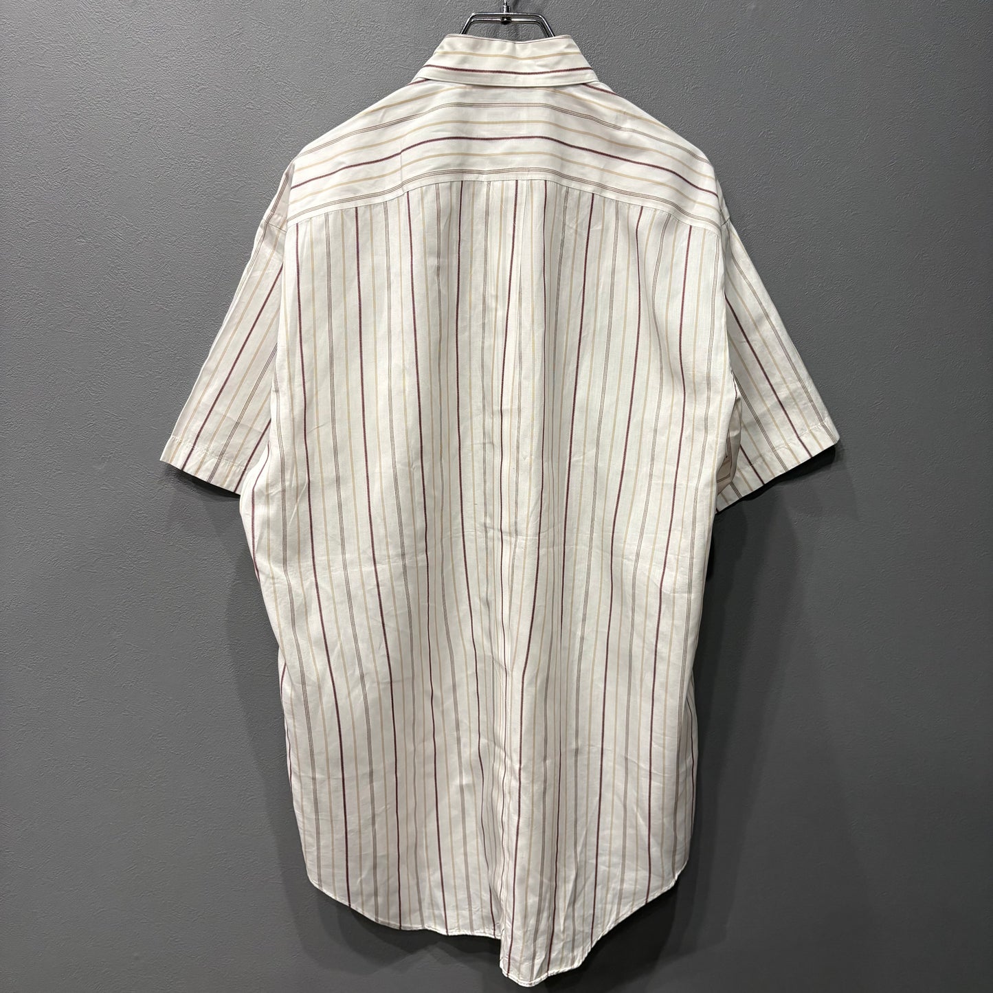 ISSEY MIYAKE Cotton Stripe S/S Shirt White