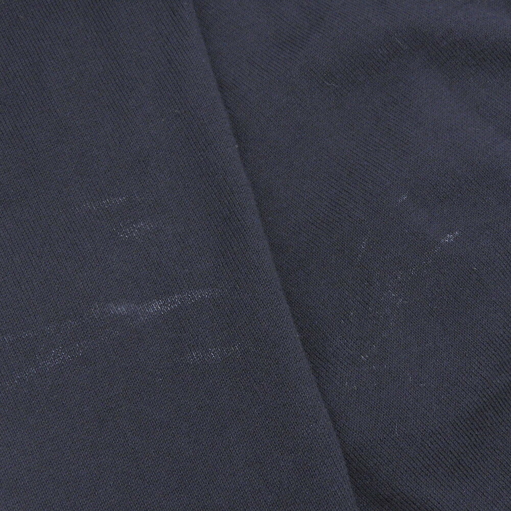 Cruciani 27 Gauge Cotton Knit Polo Navy Size 46