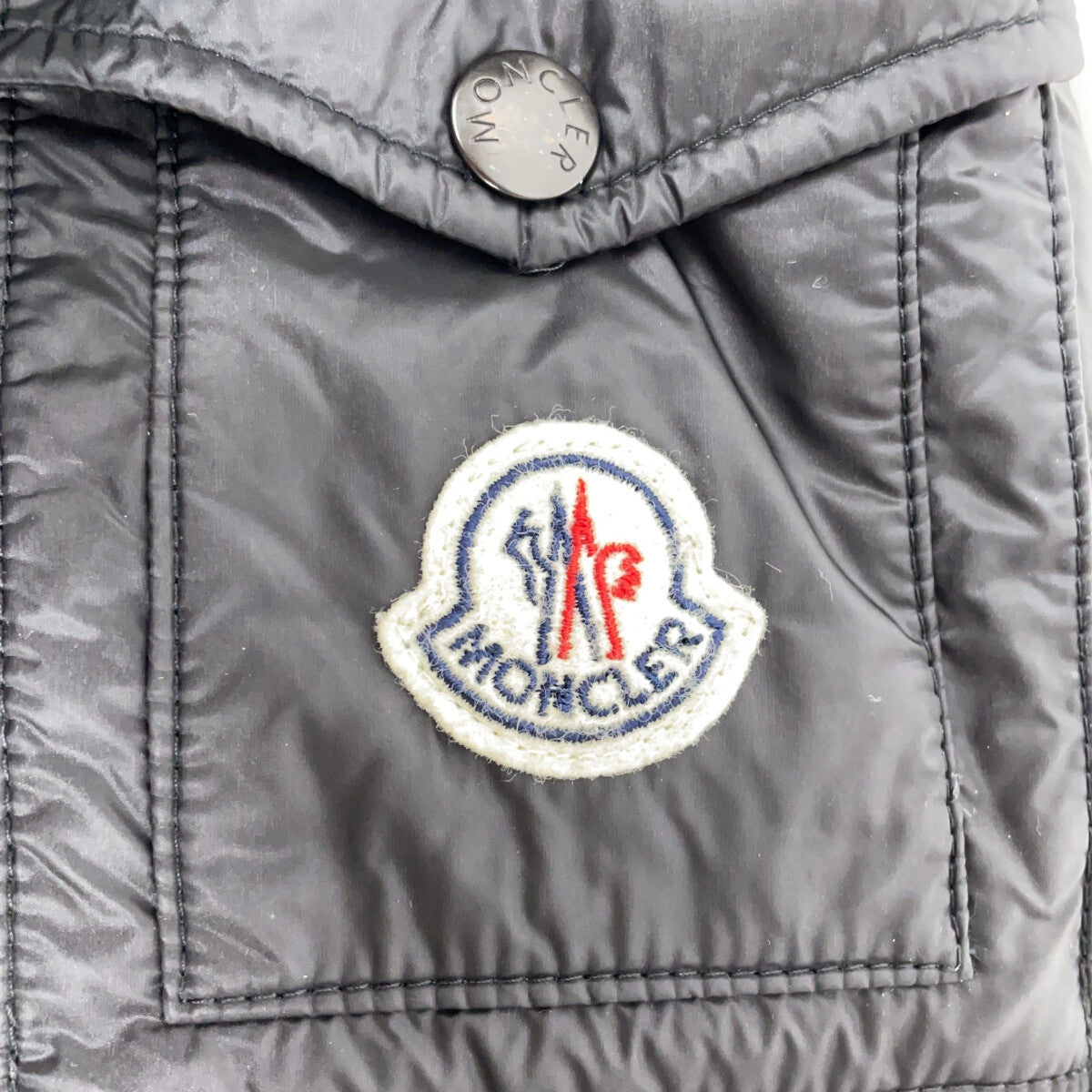 MONCLER BENJAMIN Nylon Down Coat Black Size 0