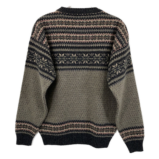 PENDLETON 90s USA Made Fair Isle Sweater Gray/Navy Size S