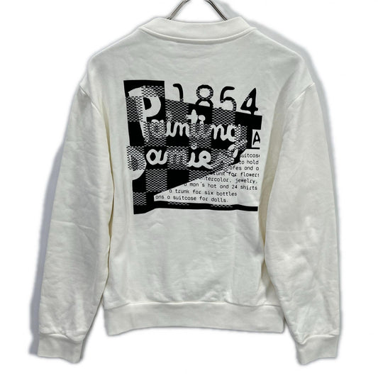 LOUIS VUITTON White Maltier Intl Graphic Sweatshirt Size S