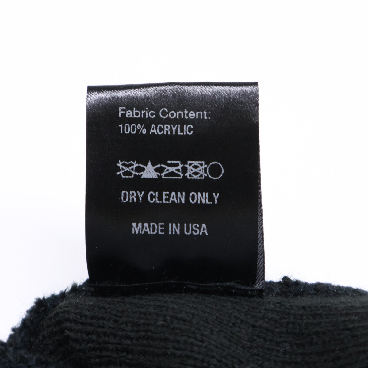 R13 Skully Hat Logo Embroidered Knit Beanie Black Size O/S