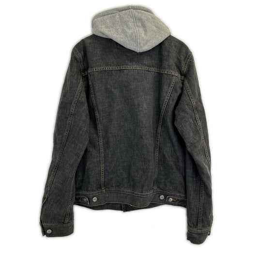 DOLCE&GABBANA Detachable Hooded Jacket Black/Gray Size 50