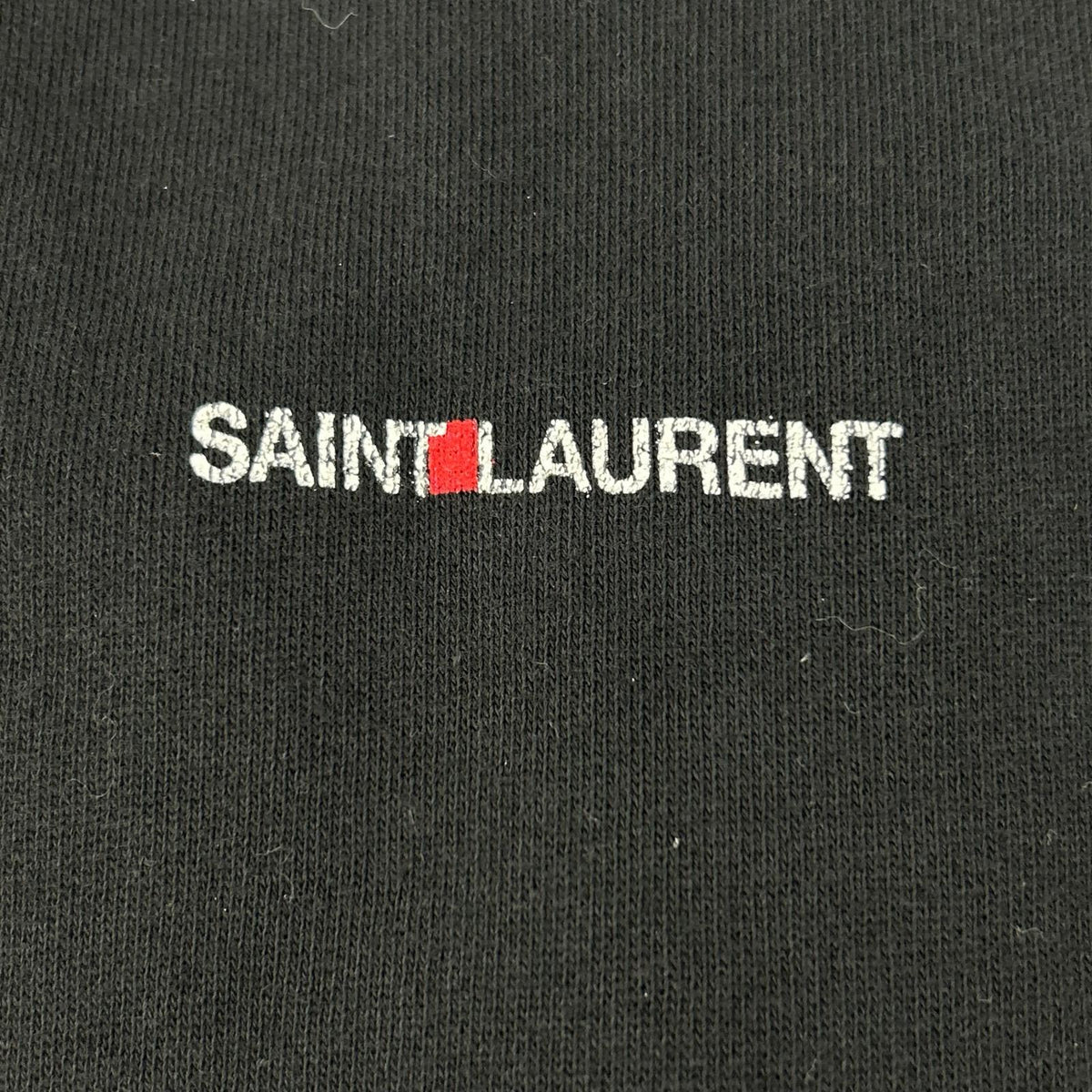 SAINT LAURENT PARIS 17 Black Logo Hoodie Size XS