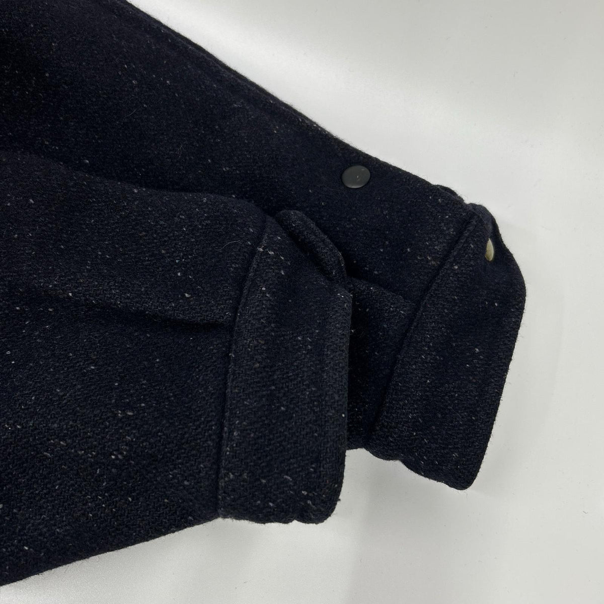 YvesSaintLaurent 90s Navy Wool Boa Collar Jacket