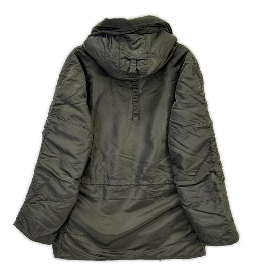 ALPHA INDUSTRIES N-3B Nylon Flight Jacket Khaki Size M