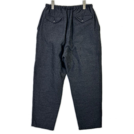COMOLI 21AW Wool Silk Drawstring Pants Charcoal Size 2