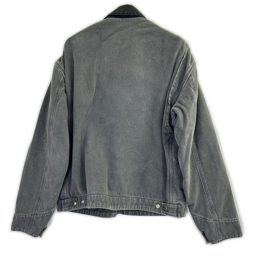 Carhartt 90s J97 Leather Logo Detroit Jacket Gray