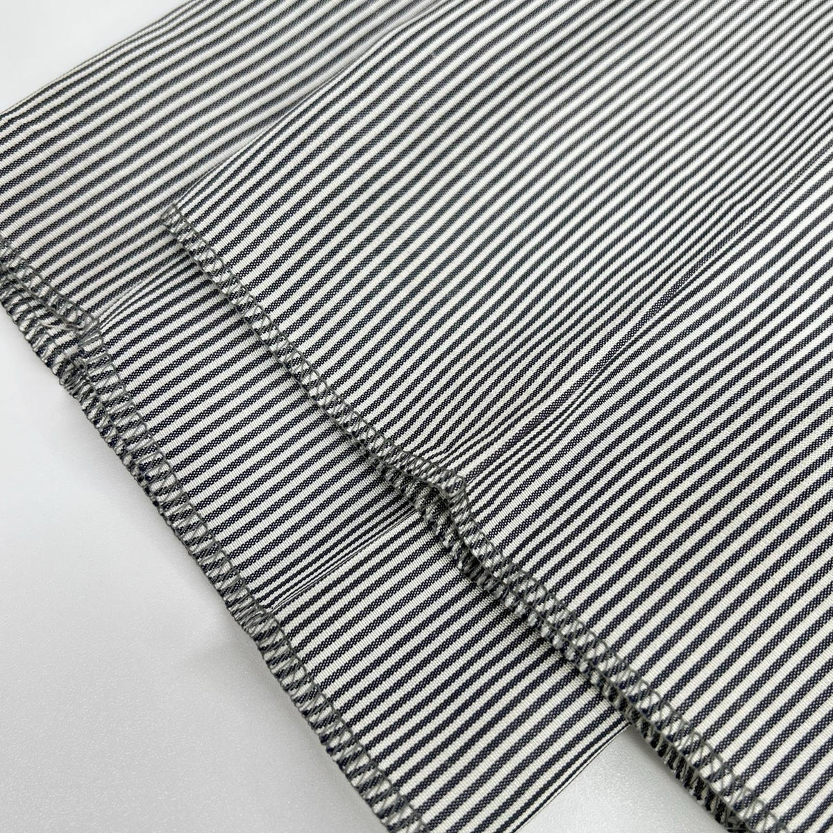 FENDI FB0767 ARX1 Striped Trousers White Rayon Size 44