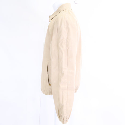 LOUIS VUITTON 24LV Monogram Zip-up Blouson Beige Size 46