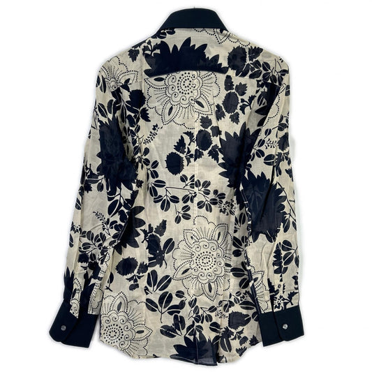 DOLCE&GABBANA 00s Floral Print Sheer Shirt Multi