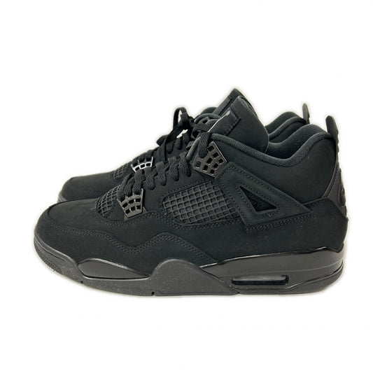 NIKE Air Jordan 4 Retro OG Black Suede Sneakers Size 28.5