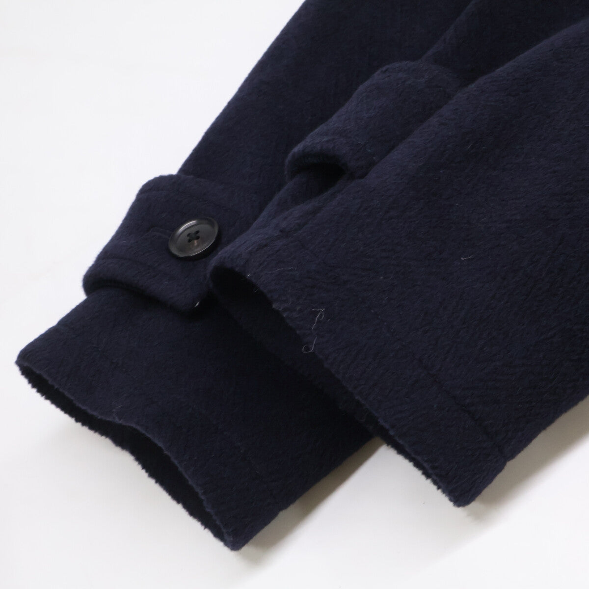 cantate x AWCAW 22AW Wool Blend Pile Duffle Coat Navy Size 0