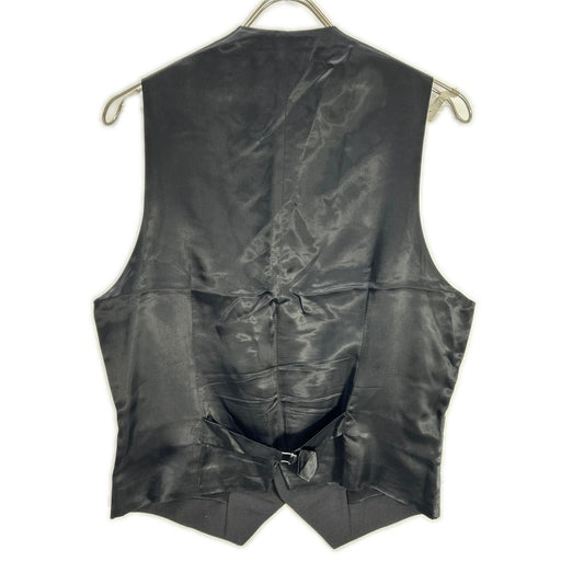 GUCCI 51M7Z0 Mohair Wool Tuxedo Vest Black Size 44R