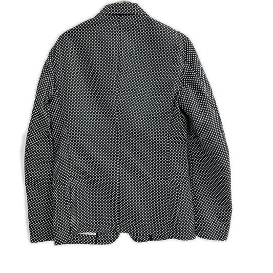DOLCE&GABBANA G2IN2T Dot Pattern Blazer Black Size 46