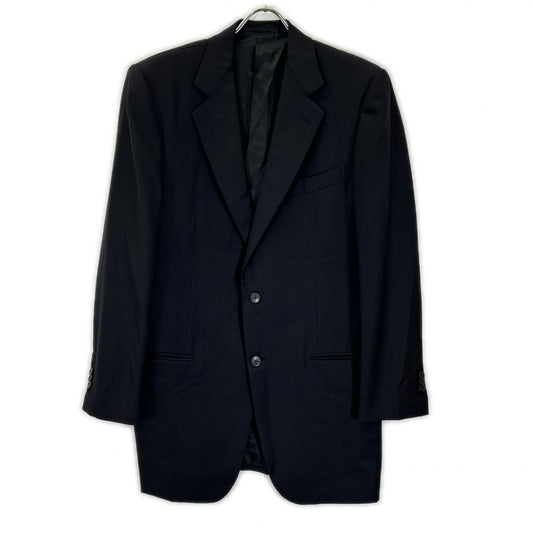 Ermenegildo Zegna Couture Stripe Wool Jacket Black Size 52L