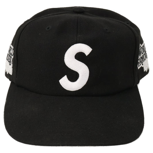 Supreme World Famous S Logo 6-Panel Cap Black