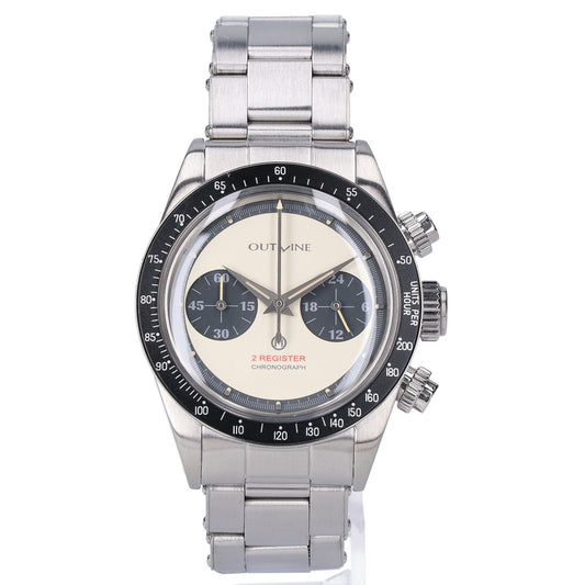 OUTLINE x TiCTAC Series I Panda Dial Chronograph Watch