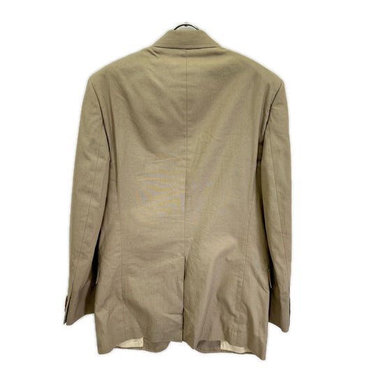 LOUIS VUITTON Beige Cotton 2-Button Blazer